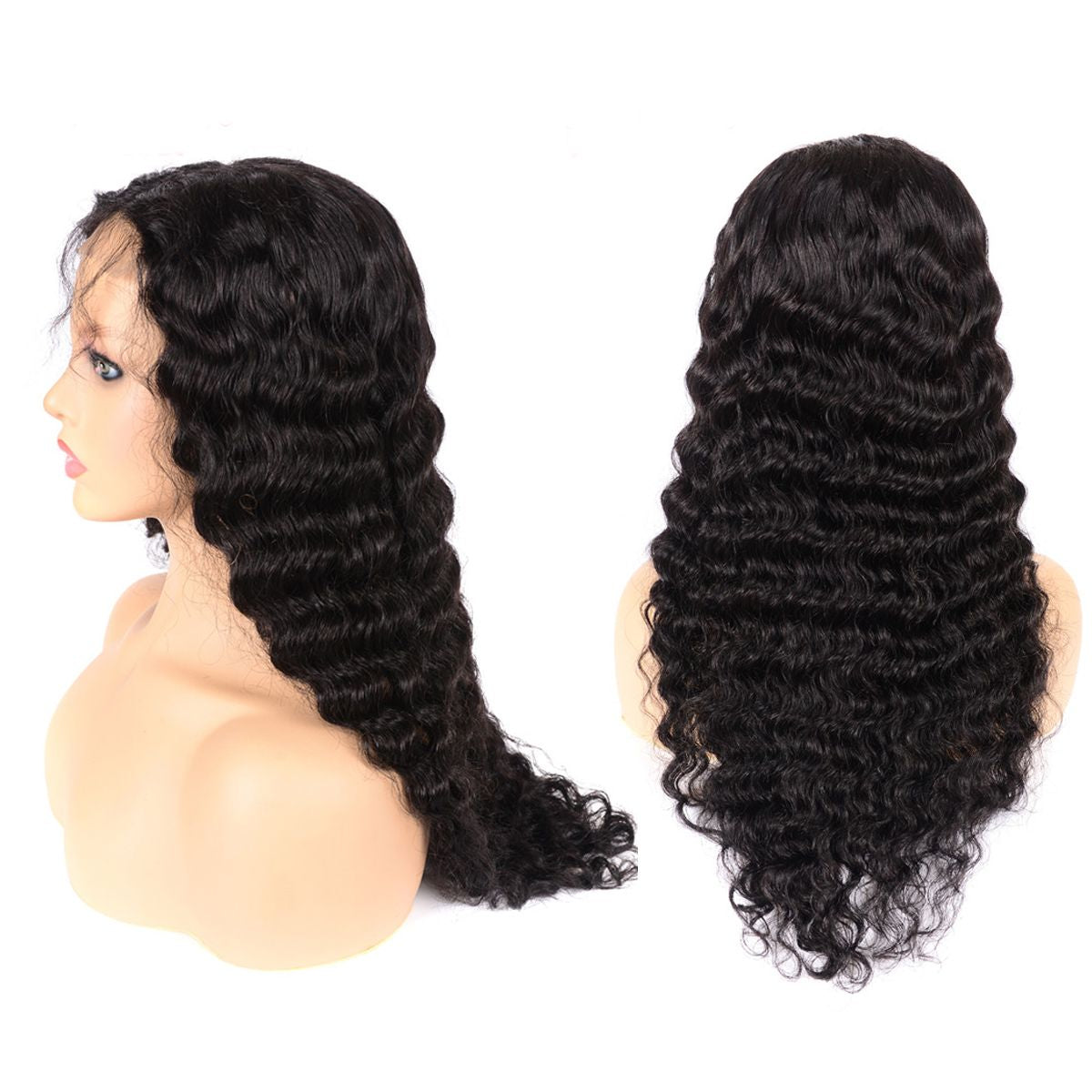 Pre-Plucked HD Lace Deep Wave Wig